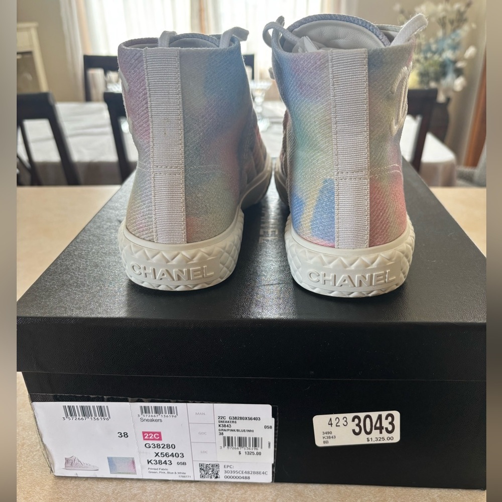 CHANEL Pastel High-Top Sneakers - Picture 2 of 4
